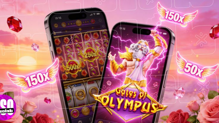 Ilustrasi visual permainan slot online dengan grafis modern